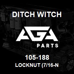 105-188 Ditch Witch LOCKNUT (7/16-N | AGA Parts
