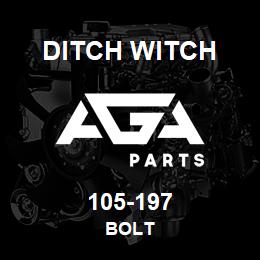 105-197 Ditch Witch BOLT | AGA Parts