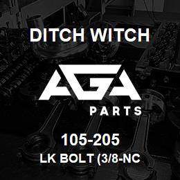 105-205 Ditch Witch LK BOLT (3/8-NC | AGA Parts