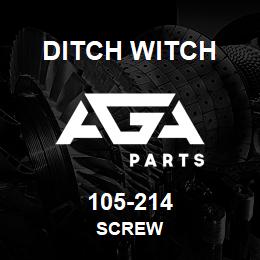 105-214 Ditch Witch SCREW | AGA Parts