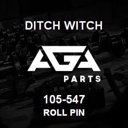 105-547 Ditch Witch ROLL PIN | AGA Parts