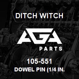 105-551 Ditch Witch DOWEL PIN (1/4 IN. | AGA Parts