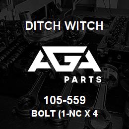 105-559 Ditch Witch BOLT (1-NC X 4 | AGA Parts