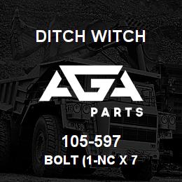 105-597 Ditch Witch BOLT (1-NC X 7 | AGA Parts