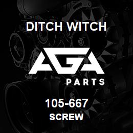 105-667 Ditch Witch SCREW | AGA Parts