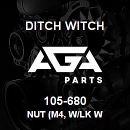 105-680 Ditch Witch NUT (M4, W/LK W | AGA Parts