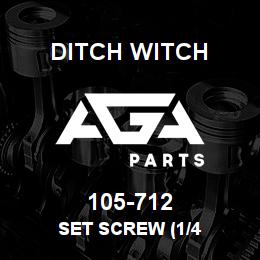 105-712 Ditch Witch SET SCREW (1/4 | AGA Parts