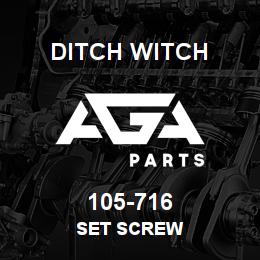 105-716 Ditch Witch SET SCREW | AGA Parts