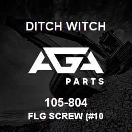 105-804 Ditch Witch FLG SCREW (#10 | AGA Parts