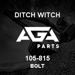 105-815 Ditch Witch BOLT | AGA Parts