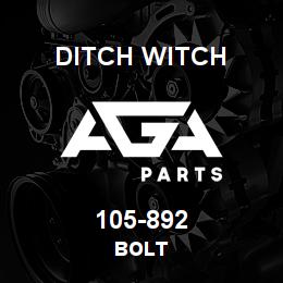 105-892 Ditch Witch BOLT | AGA Parts
