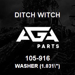 105-916 Ditch Witch WASHER (1.031") | AGA Parts