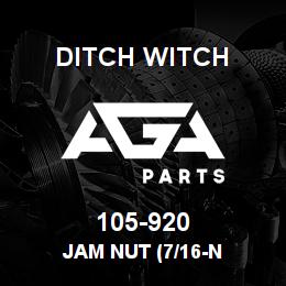 105-920 Ditch Witch JAM NUT (7/16-N | AGA Parts