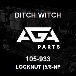 105-933 Ditch Witch LOCKNUT (5/8-NF | AGA Parts