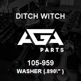 105-959 Ditch Witch WASHER (.890" ) | AGA Parts