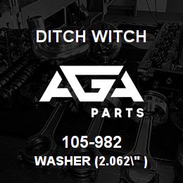 105-982 Ditch Witch WASHER (2.062" ) | AGA Parts