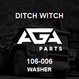 106-006 Ditch Witch WASHER | AGA Parts