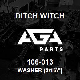 106-013 Ditch Witch WASHER (3/16") | AGA Parts
