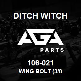 106-021 Ditch Witch WING BOLT (3/8 | AGA Parts