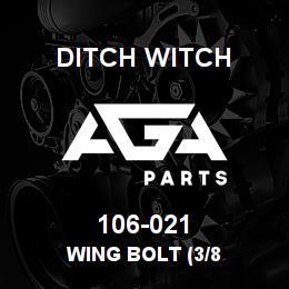 106-021 Ditch Witch WING BOLT (3/8 | AGA Parts