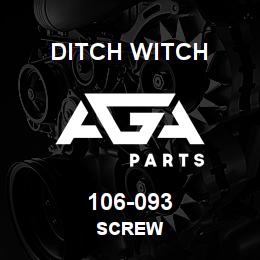 106-093 Ditch Witch SCREW | AGA Parts