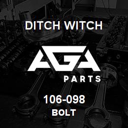 106-098 Ditch Witch BOLT | AGA Parts