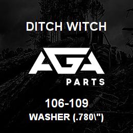 106-109 Ditch Witch WASHER (.780") | AGA Parts