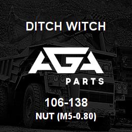 106-138 Ditch Witch NUT (M5-0.80) | AGA Parts