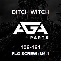 106-161 Ditch Witch FLG SCREW (M6-1 | AGA Parts