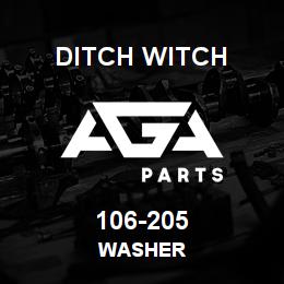 106-205 Ditch Witch WASHER | AGA Parts