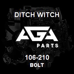 106-210 Ditch Witch BOLT | AGA Parts