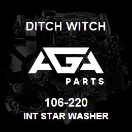 106-220 Ditch Witch INT STAR WASHER | AGA Parts