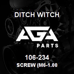 106-234 Ditch Witch SCREW (M6-1.00 | AGA Parts