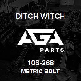 106-268 Ditch Witch METRIC BOLT | AGA Parts