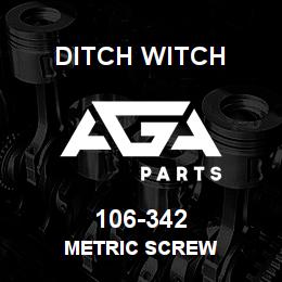 106-342 Ditch Witch METRIC SCREW | AGA Parts