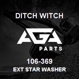 106-369 Ditch Witch EXT STAR WASHER | AGA Parts