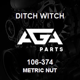 106-374 Ditch Witch METRIC NUT | AGA Parts