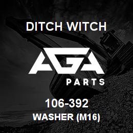 106-392 Ditch Witch WASHER (M16) | AGA Parts