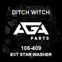 106-409 Ditch Witch EXT STAR WASHER | AGA Parts
