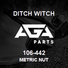 106-442 Ditch Witch METRIC NUT | AGA Parts
