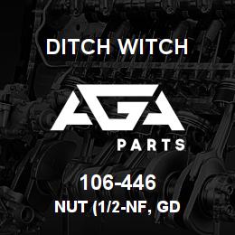 106-446 Ditch Witch NUT (1/2-NF, GD | AGA Parts