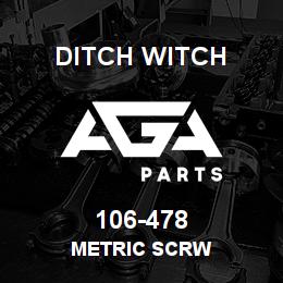 106-478 Ditch Witch METRIC SCRW | AGA Parts