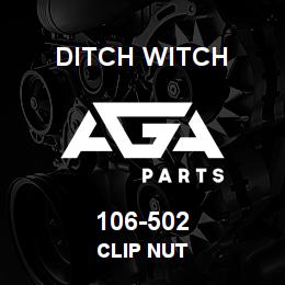 106-502 Ditch Witch CLIP NUT | AGA Parts
