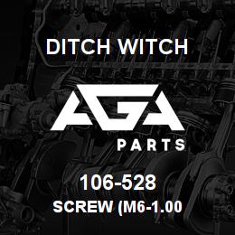 106-528 Ditch Witch SCREW (M6-1.00 | AGA Parts