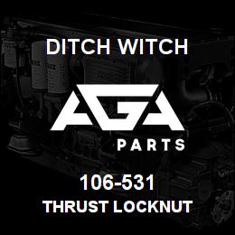 106-531 Ditch Witch THRUST LOCKNUT | AGA Parts