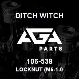 106-538 Ditch Witch LOCKNUT (M6-1.0 | AGA Parts