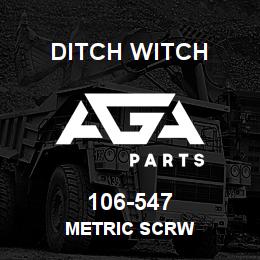 106-547 Ditch Witch METRIC SCRW | AGA Parts