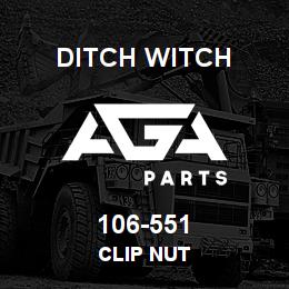 106-551 Ditch Witch CLIP NUT | AGA Parts