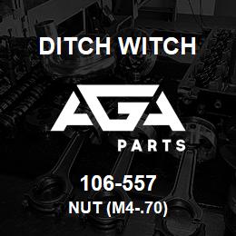 106-557 Ditch Witch NUT (M4-.70) | AGA Parts
