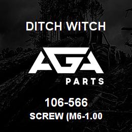 106-566 Ditch Witch SCREW (M6-1.00 | AGA Parts